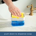 thumbnail image 2 of S&T INC. Countertop Dish Soap Pump Dispenser and Sponge Caddy for Kitchen Sink, Matte White (329301), 2 of 6