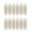 Ivory, variant on Carriage Candles Unscented 12 Pack 7/8'' Base Fits Most Candle Holders 5''x 1½'' Made in USA