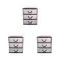 thumbnail image 3 of ziyahi Organizer Storage Drawer - plify Life With Smart Storage Solutions Multi-Layer Desktop Drawer brown three layers 3Set, 3 of 6