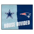 thumbnail image 2 of House Divided Mat - House Divided NFL House Divided - Cowboys / Patriots 33.75"x42.5", 2 of 2