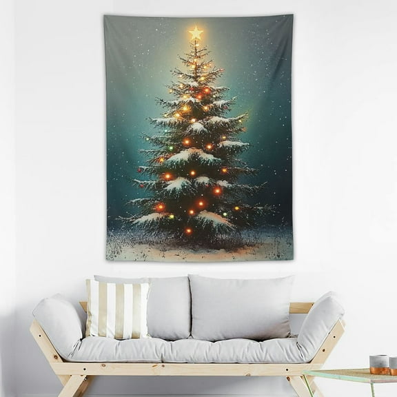 For Christmas Tree Home Wall Blanket for Wall Art and Wall Decoration Hang up Throw Blanket, Lightweight, Soft and Cozy Blankets for Home Decoration, Room Tapestry, Best Ever Graphic 30X40 in