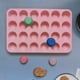 thumbnail image 2 of Zhuge Juego de mini muffins y cupcakes, juego de 24 tazas de 2 piezas, bandeja para hornear de silicona antiadherente, perfecto para hacer pasteles de muffins (24 tazas verde menta, 2 piezas), 2 of 5