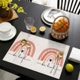 thumbnail image 6 of Placemats Set Of 4 Linen Non Slip Table Mats Colorful Rainbow Cute Dinner Mats for Dining Table Kitchen, 6 of 6