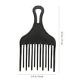 thumbnail image 2 of unbranded 2Pcs Black Hair Comb Plastic Wide Tooth for Men Salon and Personal Use, 2 of 6
