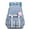 Blue, variant on Womens Schoolbags Plush Pendant Multiple Pocket College Students Backpack Lady Casual Plaid Pattern Travel Laptop Daypack Blue