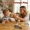 thumbnail image 6 of 14 Piece Safari Zoo Animal Toys, Realistic Jungle Wild Plastic Figurines Educational Playset for Toddlers, 6 of 6