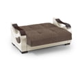 thumbnail image 3 of Ottomanson Convertible Sleeper Loveseat with Hidden Storage, Firm Seating, Beige, 3 of 5