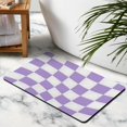 thumbnail image 3 of Premium Checkered Grid Bathroom Rug (20x32in): Extra Soft & Absorbent Microfiber Material, Non-Slip Bath Carpet for a Luxurious Bathroom Experience, 3 of 5