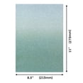 thumbnail image 3 of Craft Perfect Ombre Glitter Cardstock 8.5"X11"-Opalescent Green, 3 of 3