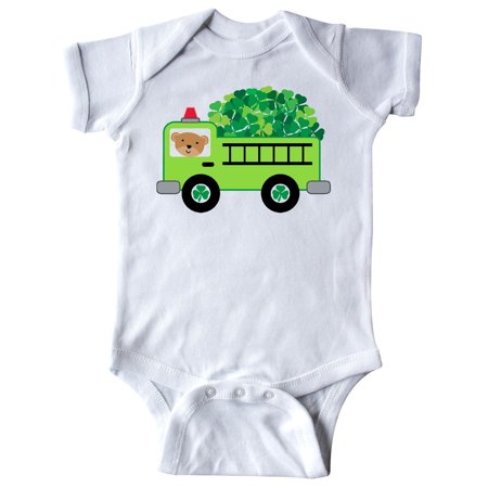 

Inktastic Irish St Patricks Day Fire Truck Gift Baby Boy or Baby Girl Bodysuit