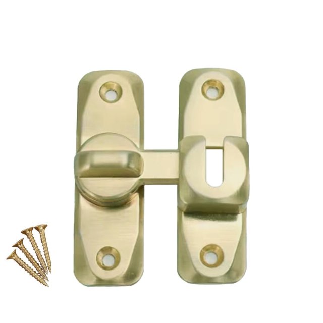 Pestillo de puerta de acero inoxidable de 90 grados de primera calidad: cerradura segura para puertas corredizas de granero y mosquiteras