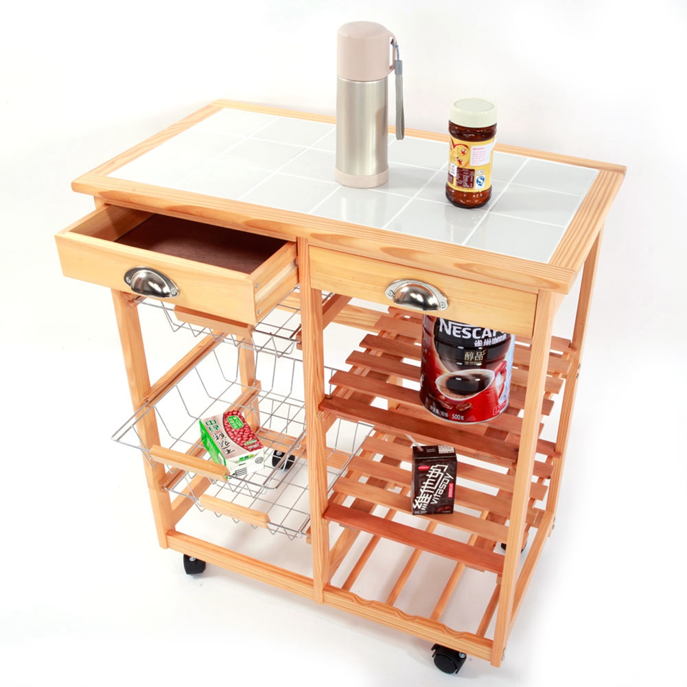 FAGINEY Wooden Storage Rack, Removable Storage Rack, Kitchen & Dining
