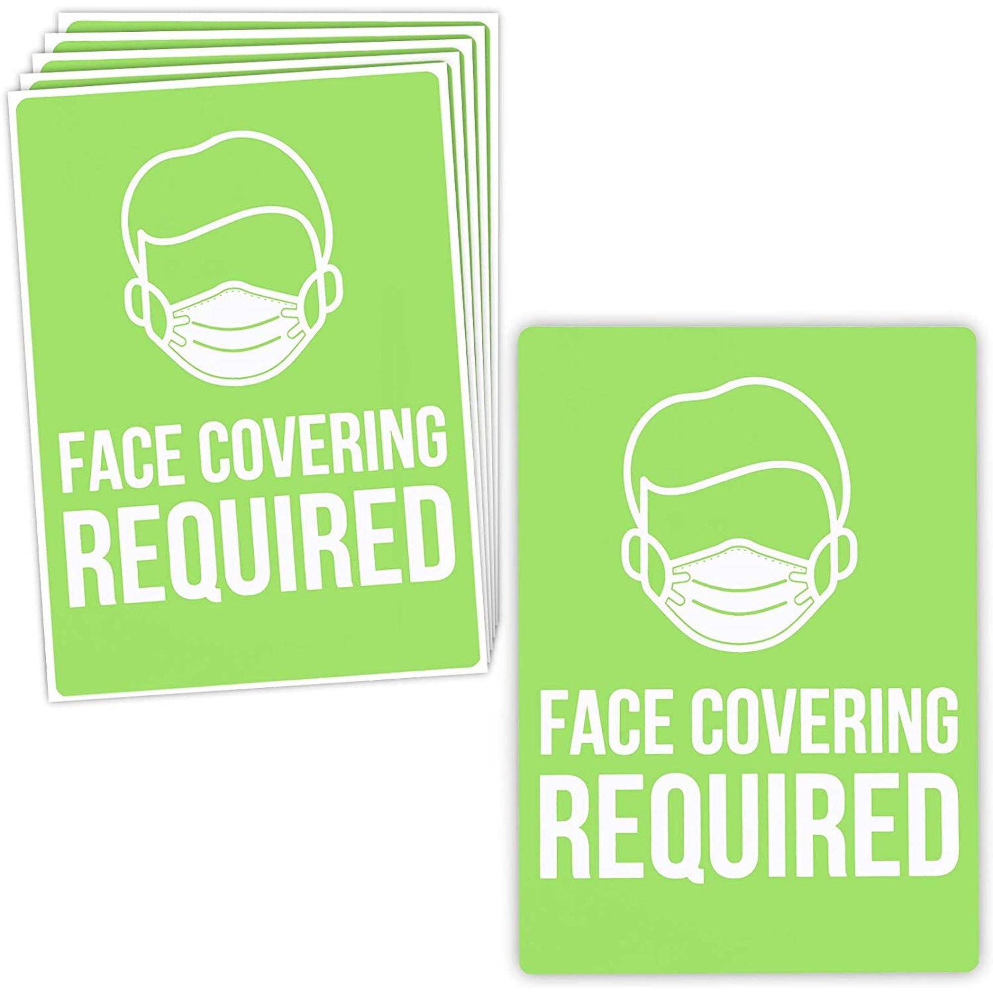 Water Proof and Fade Resistance Indoor /& Outdoor-03 Pack Decals Size 7x10 Inches Window Sticker Self Adhesive Vinyl IGNIXIA Wear Face Mask Sign Face Masks Required Sticker