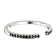 thumbnail image 3 of 4mm Width Open Design 0.22ct black diamond moissanite 10k White Gold Wedding Band, 3 of 4