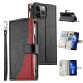 thumbnail image 3 of Funda cartera GANGXUN para iPhone 13 Pro Max , cuero PU con tarjetero, cremallera, correa de mano, soporte y protección 661°, 3 of 6
