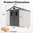 thumbnail image 6 of 8ft×6ft Outdoor Durable Resin Storage Shed, 6 of 12