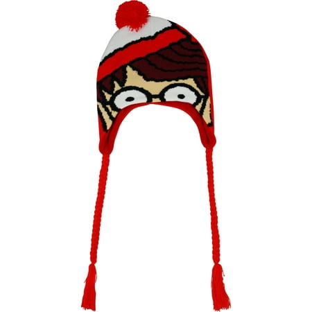 Where's Waldo? Big Face Knit Peruvian Laplander Cap