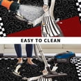 thumbnail image 4 of Red Black Chef Outdoor Rug 3x5 Ft, Non Slip Washable Area Rug, Cartoon Cute Watercolor Cooking Checkered Patio Rugs Carpet Runner, Large Floor Mat for Indoor/Outdoor Deck Porch Camping, 4 of 8