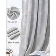 thumbnail image 6 of White Moroccan Blackout Curtains 96 Inch Length 2 Panels Set, Boho Morocco Geometric Quatrefoil Grid Full Shading Curtains for Windows, Blackout Curtains for Bedroom Living Room 52"x96", 6 of 8