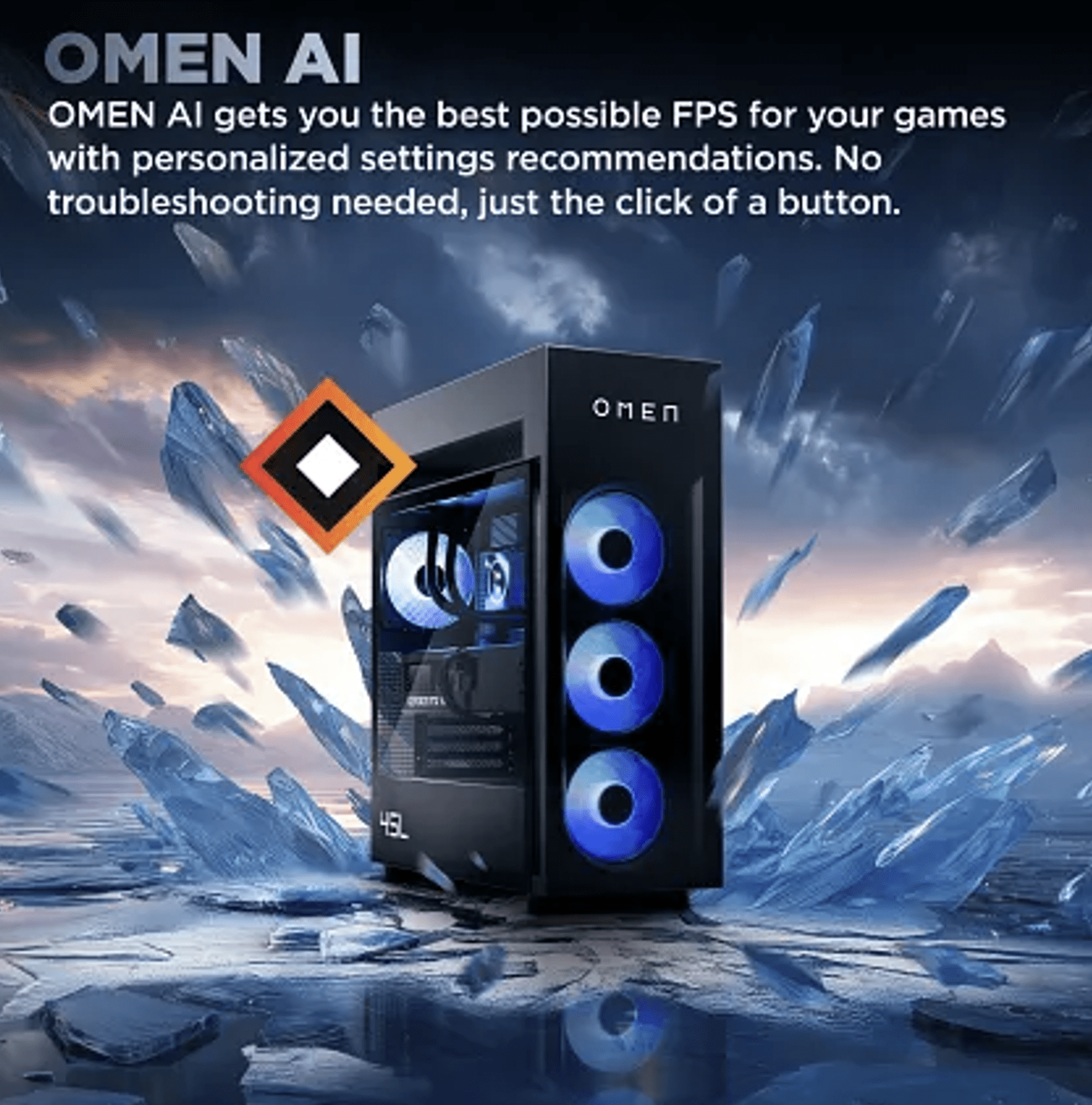 HP OMEN MAX 45L Gaming Desktop PC (AMD Ryzen 9 9900X3D, NVIDIA GeForce RTX 5090 32GB GDDR7, 128GB DDR5, 4TB PCIe SSD, RGB Fans, 360mm AIO, 1200W PSU, WiFi 7, Win 11 Pro) w/DKZ USB Port Expander