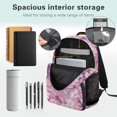 thumbnail image 5 of Jeiento Pink Axolotl School Backpacks for Teen Girls 4 Piece Backpack with Lunch Box Pencil Case Water Bottle Holder Kawaii Travel Daypack Sport Bookbag Shoulder Strap, 5 of 7