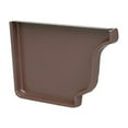 thumbnail image 2 of AMERIMAX HOME PRODUCTS 2520519 5-Inch Aluminum Left End Cap, Brown, 2 of 2
