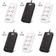 thumbnail image 2 of Seitruly Tira de tomacorrientes universal de 6 vías con puertos USB, enchufes eléctricos multifuncionales ignífugos, oficina, escuela, apartamento Electrónica  enchufe de EE. UU. negro, 2 of 6