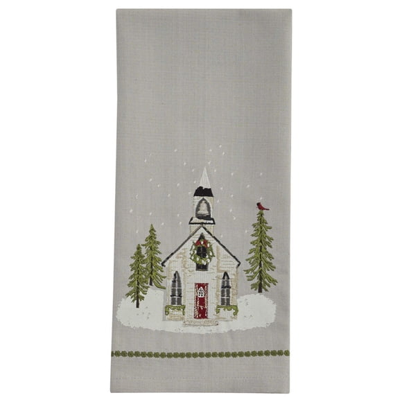 Park Designs Church Printed/Embroidered Dishtowel Set of 2