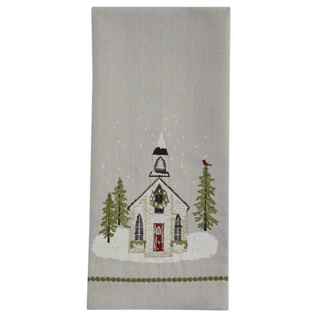 Park Designs Church Printed/Embroidered Dishtowel Set of 2