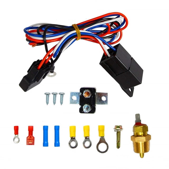 Speravity Relé de ventilador eléctrico para coche, 12V, encendido/apagado automático, interruptor de Control de termostato automotriz, mantenimiento Vehículos, repuestos y accesorios Mis Speravity VI017687-00B