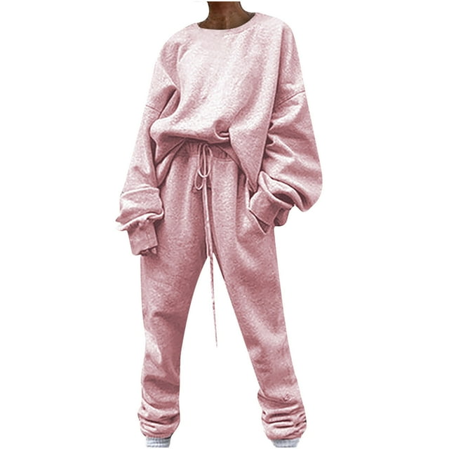 Babysbule Ensemble de Sport pour Femmes, Manches Longues, Col Rond, Pantalon Crayon
