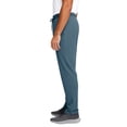thumbnail image 4 of Domuza Track Pants Men Elastic Waist Drawstring Wide Leg Athletic Hiking Sweatpants Stretchy Lightweight Thin Sweat Pants Dark Blue L, 4 of 6