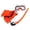 orange, variant on 1 Set Snorkeling Goggles Good Toughness Safe Breathing Waterproof Kids Wide Vision Swimming Eyewear Snorkel Swim Fins for Underwater Diving