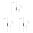 thumbnail image 1 of 3X Grow Lights for Indoor Plants, Full Spectrum LED Halo Plant Light with Stand Height Adjustable Auto Timer, for Plants, 1 of 7