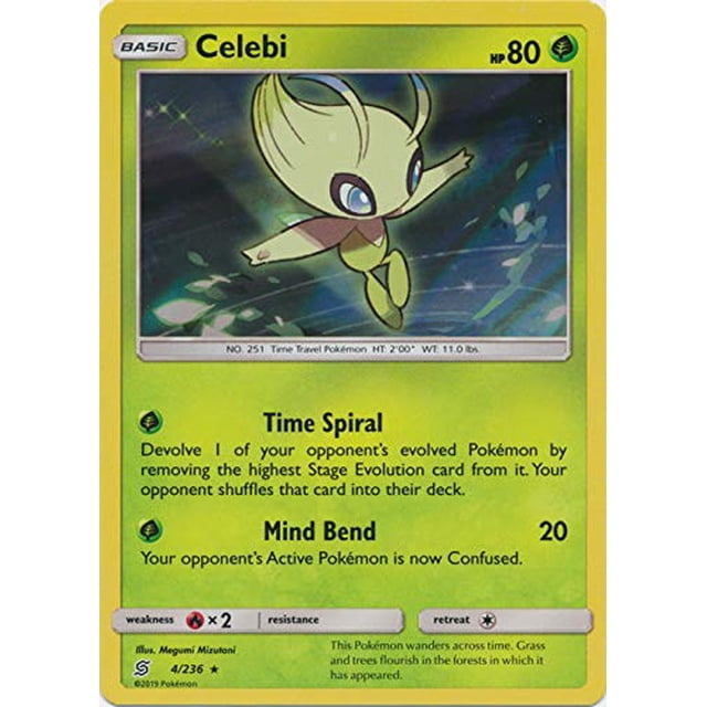 Tarjeta coleccionable Celebi Holo Rare 4/236 - NM/M