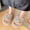 Khaki, variant on WILLBEST Women 4 Slippers Women's Autumn and Winter Fashion Solid Color Suede Open Toe Thick Sole Slippers Home Casual Comfortable Outdoor Slippers