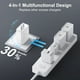 thumbnail image 4 of Bloque de cargador USB C, 40 W, 4 puertos, PD+ QC, paquete de 3, blanco, 4 of 7