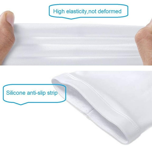 UJNDER Unisex Compression Leg Sleeves Calf Support Guards for Men and Women Sports Socks White