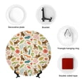 thumbnail image 4 of Balery Monkeys in the Jungle Print Bone China Decorative Plate Ceramic Dinner Plates Art Crafts with Display Stand-6in, 4 of 6