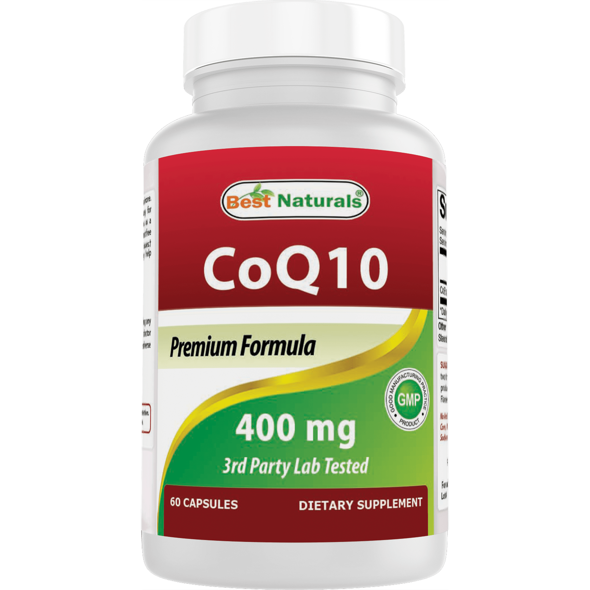 Best Naturals CoQ10 400 mg, Heart Health & Immune Support, Antioxidant Supplement, 60 Capsules