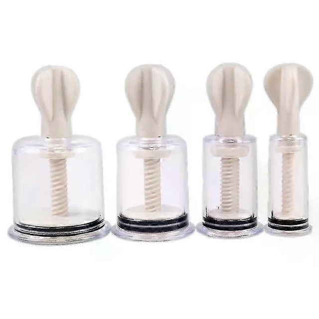 4 Sizes Rotating Handle Twist Suction Cupping Cup Nipple Enhancer Massage Vacuum Cans Suction Cup Anti Cellulite Massager