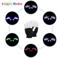 thumbnail image 2 of Guantes iluminados Guantes LED Rave Cool Toys Regalos para niños, adolescentes, niñas, calcetines navideños, regalos de fiesta (edades de 10 a 16 años, negros), 2 of 5