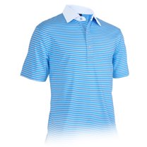Monterey Club Men's Engineer Stripe Jersey Golf Polo Shirt #3620