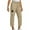 Khaki, variant on Uaswgudfs Womens Capris with Pockets Loose Fit Casual Capri Pants Dressy Lightweight Ladies Baggy Cargo Pants for Hiking Black L