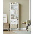 thumbnail image 2 of Hzuaneri 6-Tier Bookshelves and Bookcases Cabinet, Floor Standing Display Storage Shelves 01103XBC, 2 of 8