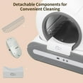 thumbnail image 6 of DOEL Self Cleaning Smart Cat Litter Box, 65L Automatic Cat Litter Box with APP Control and Integrated Safety Protection, 6 of 15