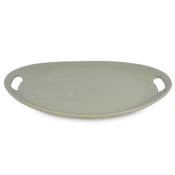 Le Regalo Stoneware Oval Platter, Microwave Oven Safe, Dishwasher Safe