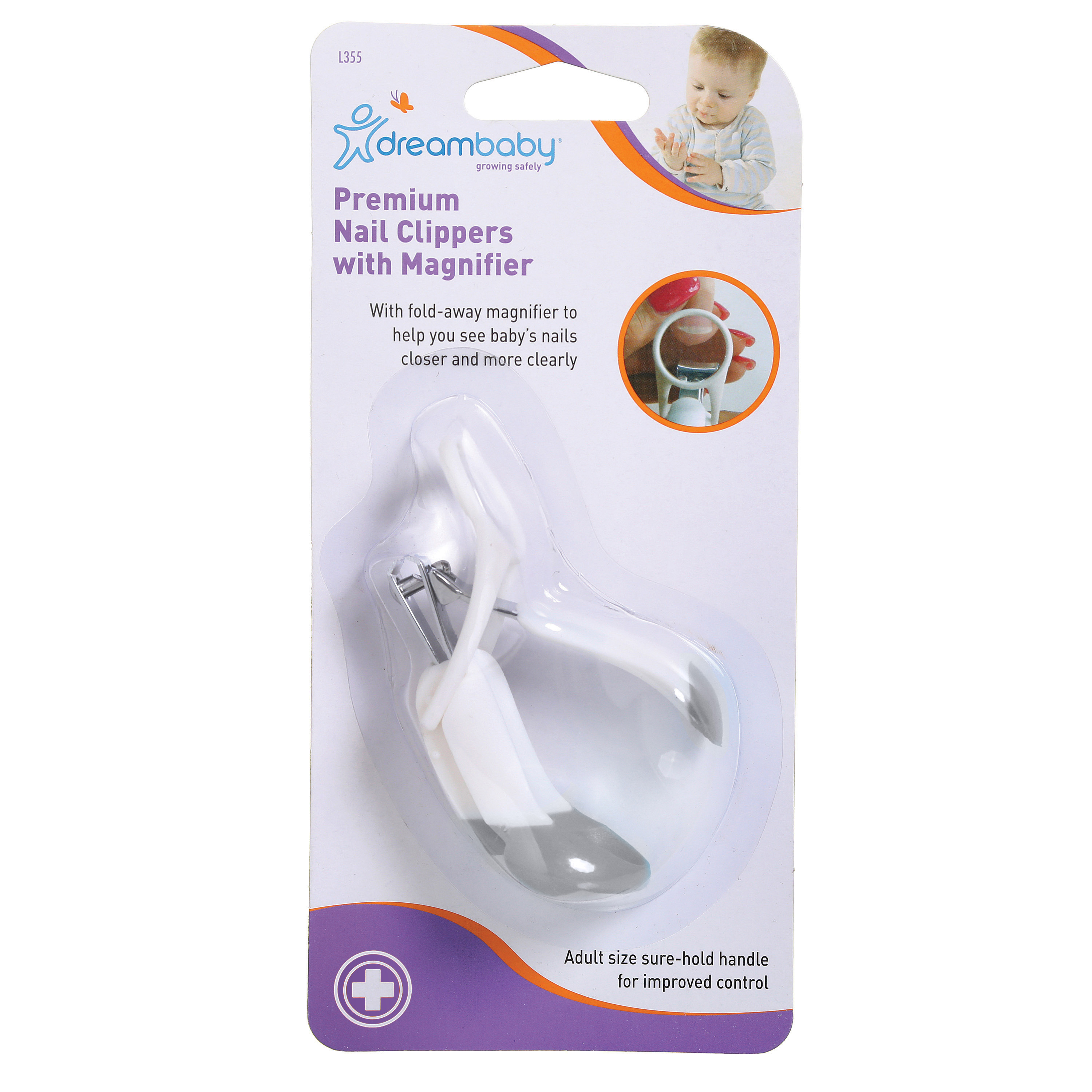 baby nail clippers with magnifying glass and light
