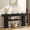 Black, variant on Winkalon 63" Fluted Entryway Console Table, Farmhouse Long Narrow Wooden Sofa Table Behind the Couch for Living Room, Hallway, Entrance, Foyer, Brown