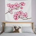 thumbnail image 2 of GZHJMY Tapestry Watercolor Cherry Blossom Flowers Tapestry Wall Hanging Decorative Wall?Blanket?Bedding Tapestry for Bedroom Living Room Dorm 60"x40" Gift Decor, 2 of 7